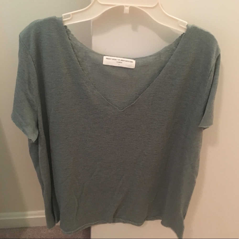 green V neck from Urban Outfitters